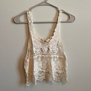 Woman’s Crop Lace Tank S